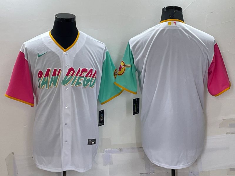 Men San Diego Padres Blank White City Edition Game Nike 2022 MLB Jersey->houston astros->MLB Jersey
